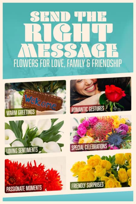 send the right message with flowers 